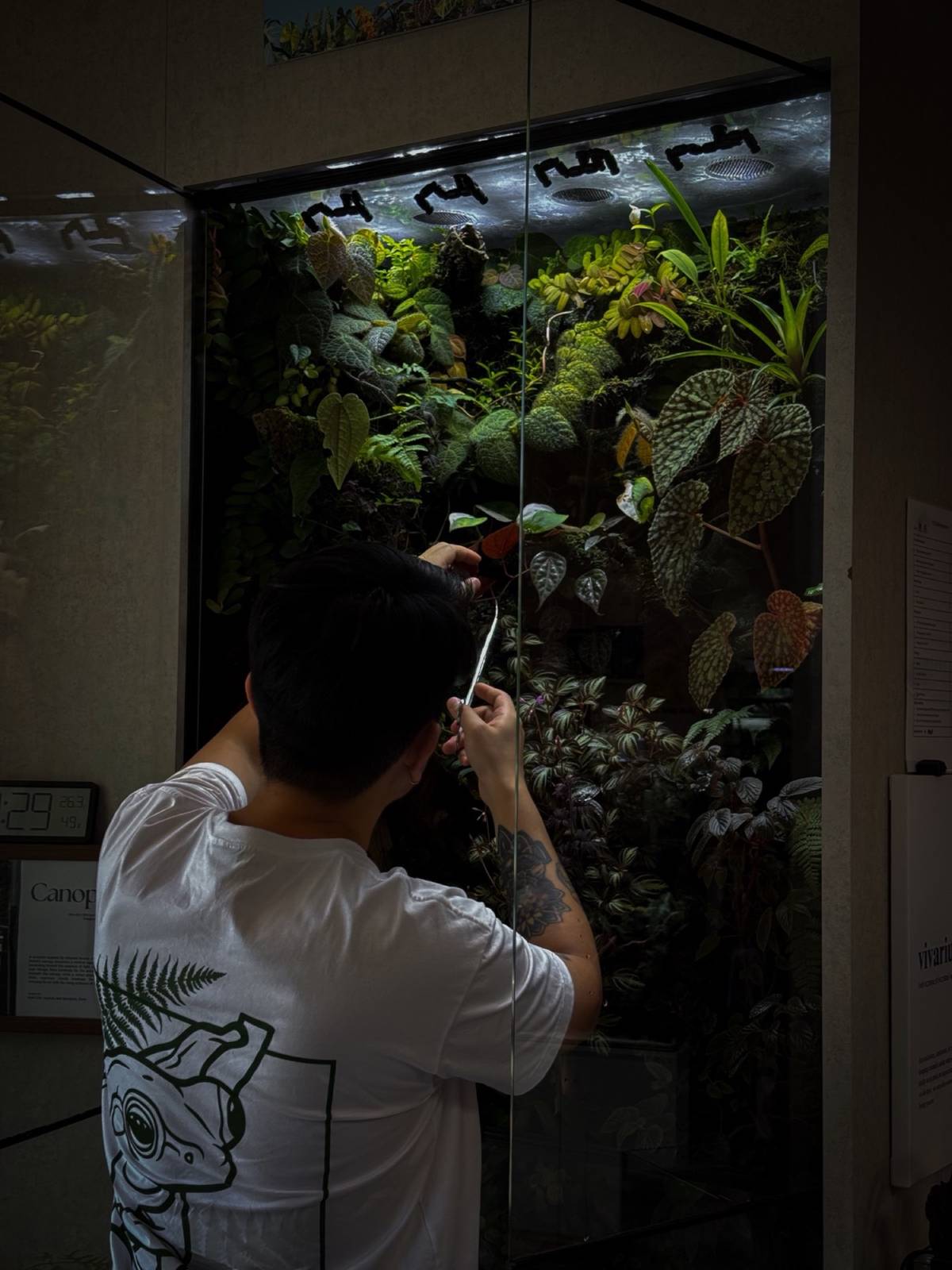 A CCS technician maintaining an installation