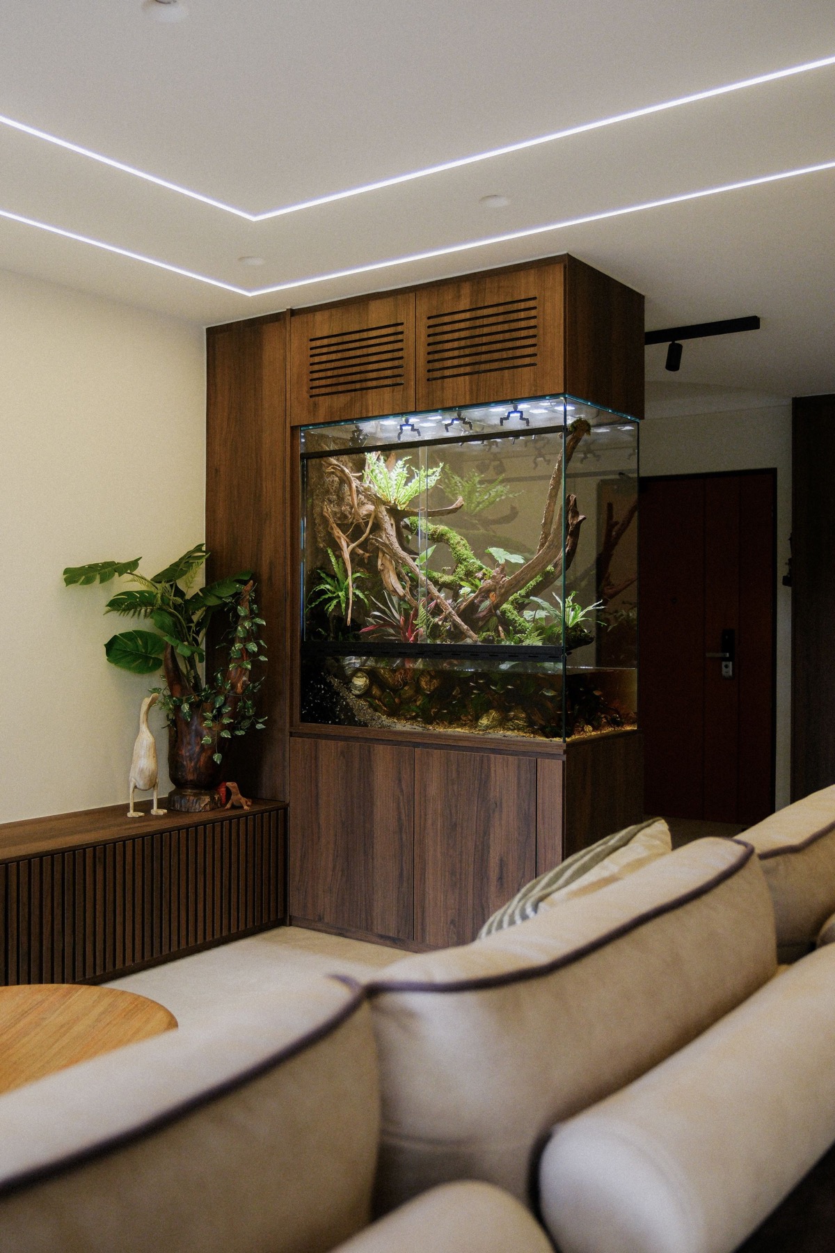 Ascend — a living-room paludarium designed and built by Chai Chee Safari
